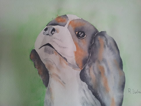 Dog Painting by Regina
